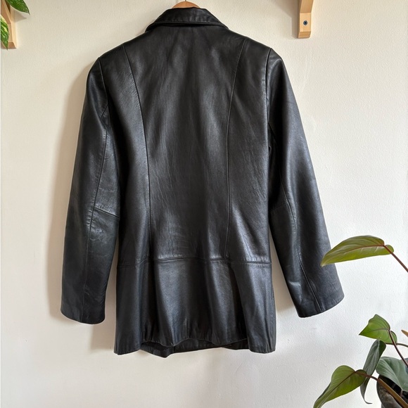 Vintage Danier Black Leather Blazer Coat – Women’s Small - Picture 7 of 7